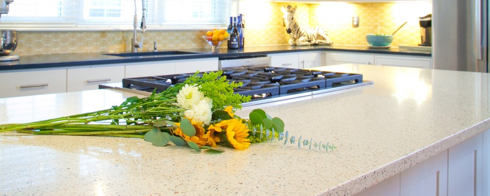 Green Countertops - Benefits of Recycled Glass Countertops by GEOS