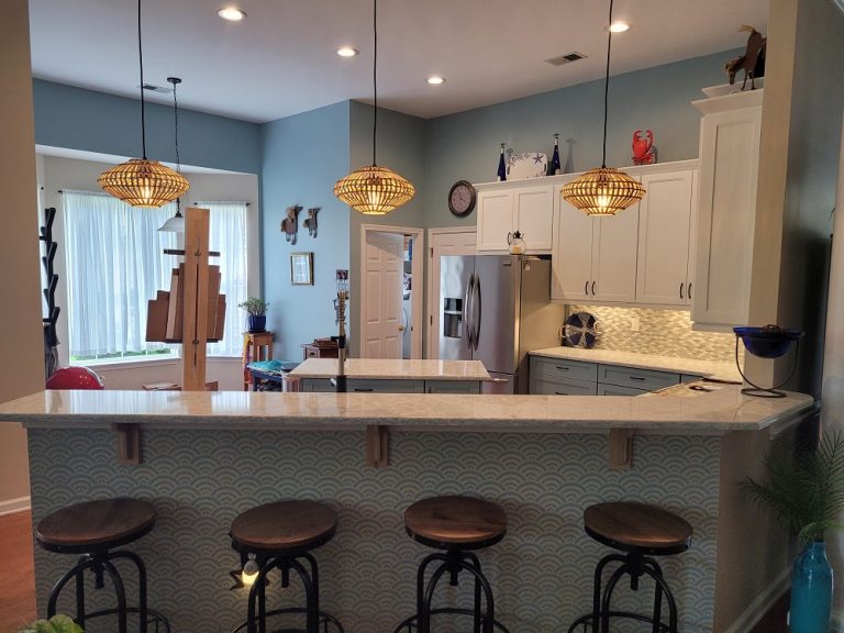 Arrowhead, Myrtle Beach, SC. Custom Kitchen & Kitchen Island Remodel